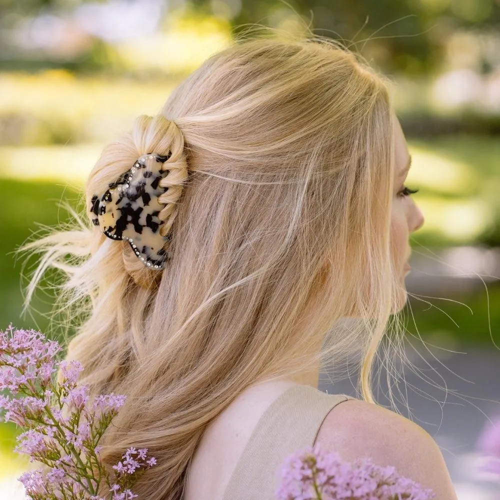 Medium Crystal Hair Claw Clip