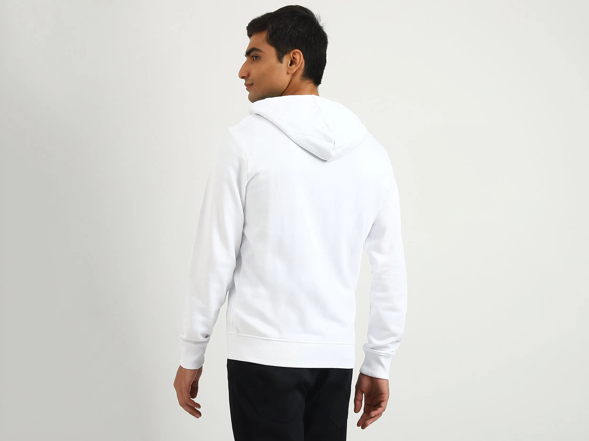 Men Brand Logo Hooded Sweatshirt