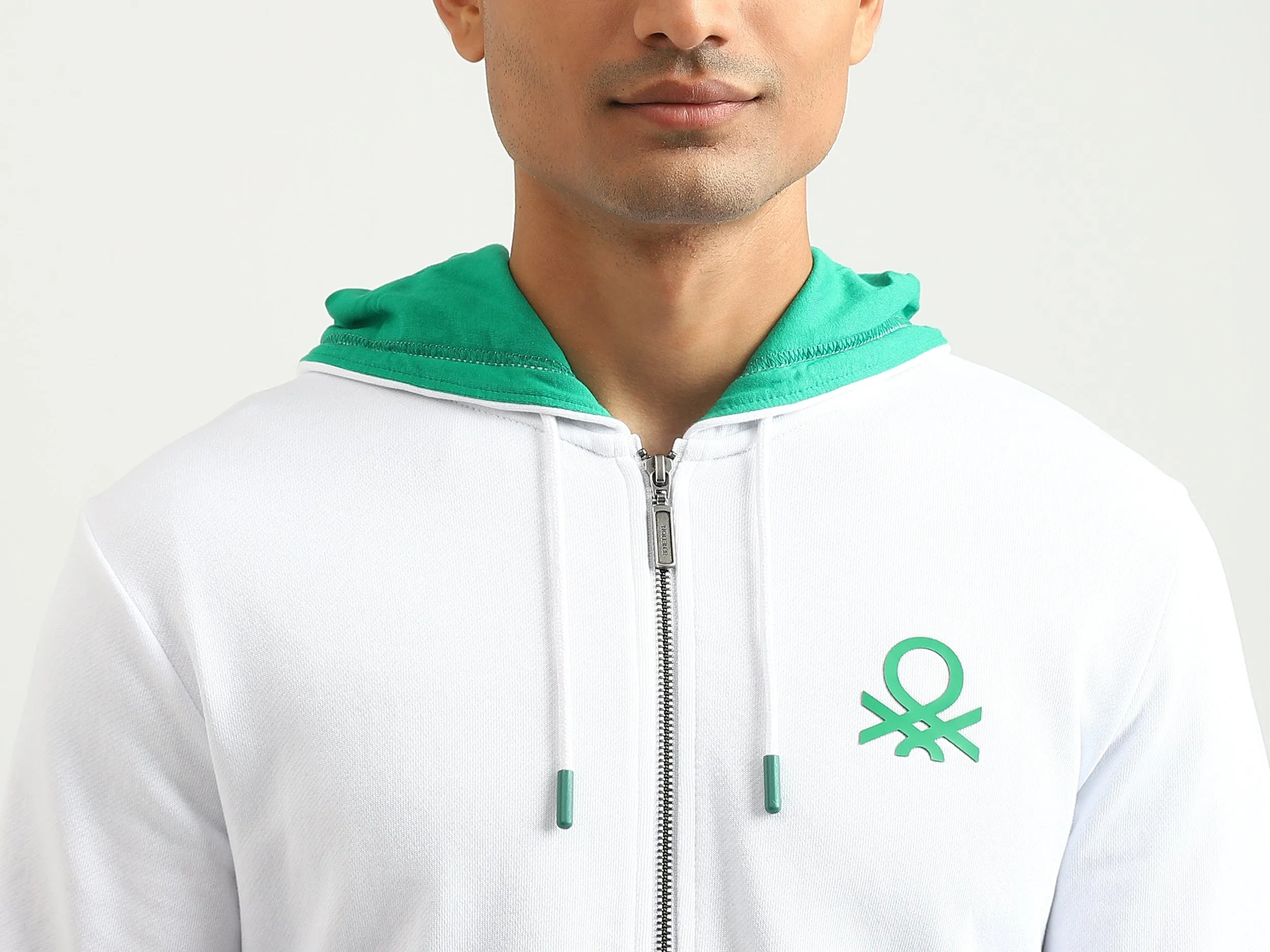 Men Brand Logo Hooded Sweatshirt