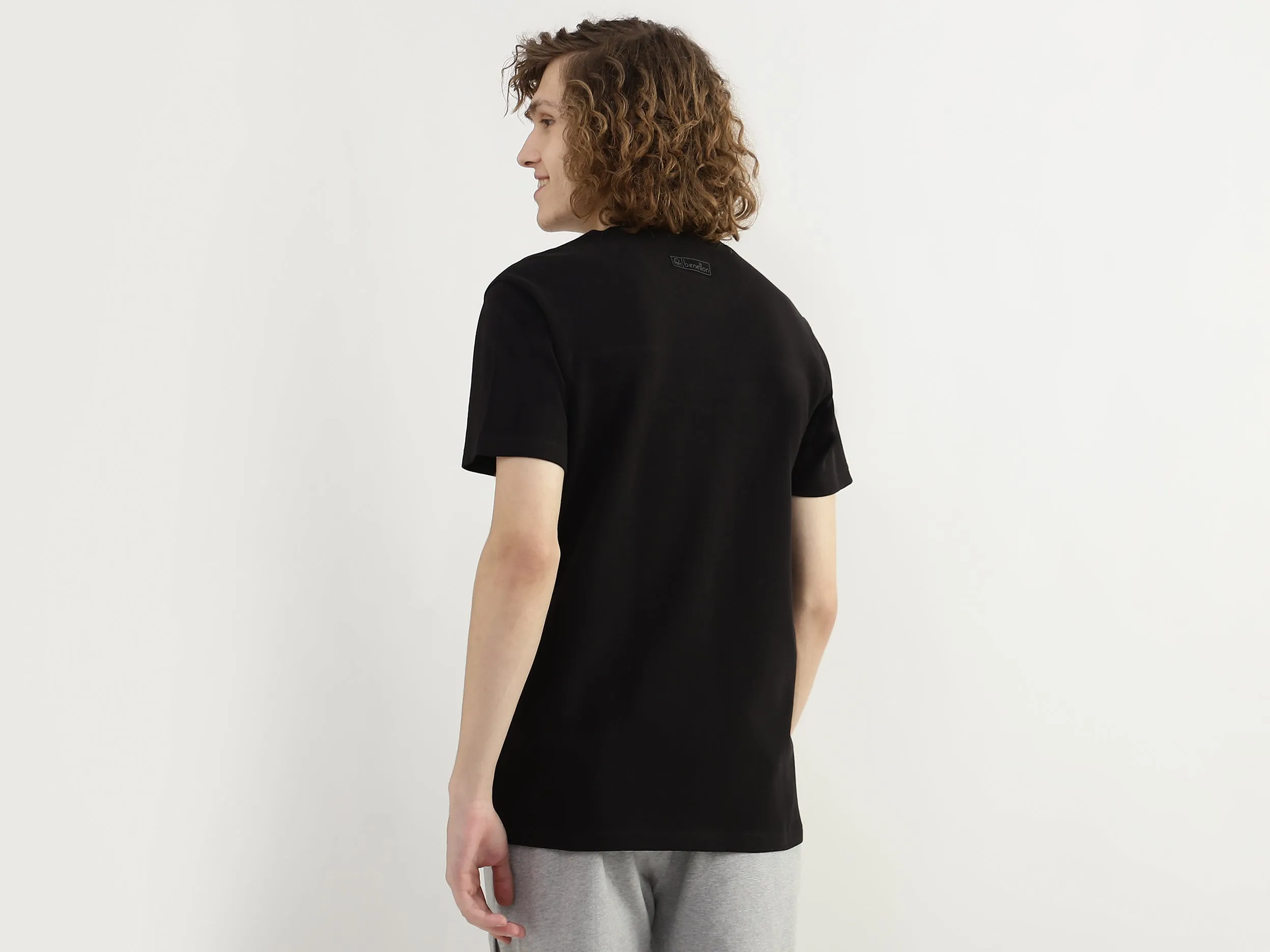 Men Textured Round Neck T-shirt