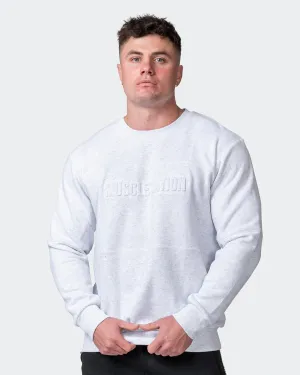 Mens Lounge Jumper - White Marl
