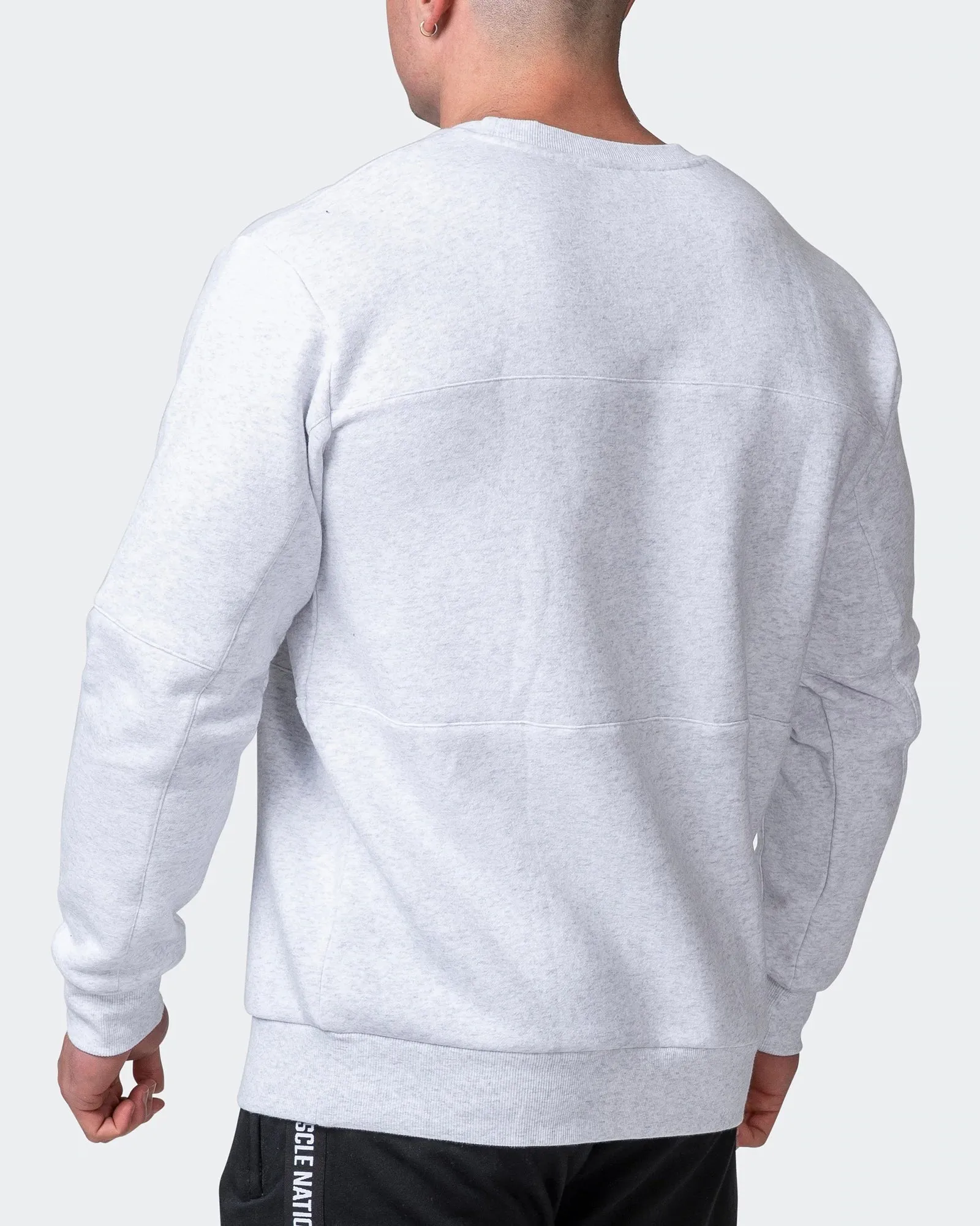 Mens Lounge Jumper - White Marl