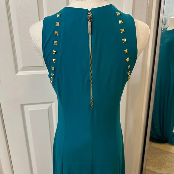 Michael Kors Deep Teal Studded Maxi