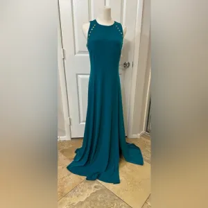 Michael Kors Deep Teal Studded Maxi