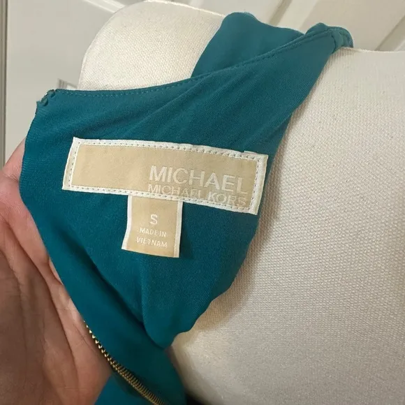 Michael Kors Deep Teal Studded Maxi