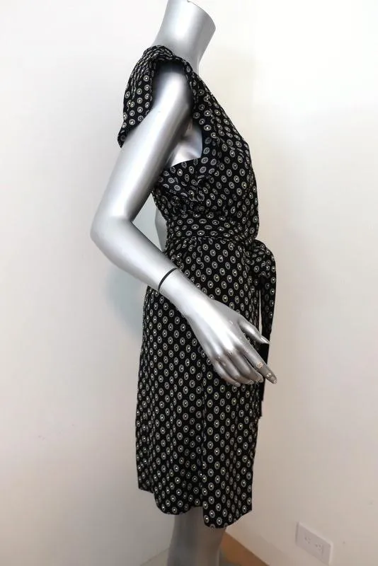 MICHAEL Michael Kors Dress Black/Gold Studded Medallion Crepe Size Small NEW