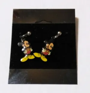 Mickey Mouse Dangle Stud Post Earrings