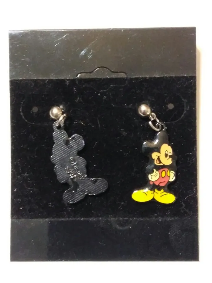 Mickey Mouse Dangle Stud Post Earrings
