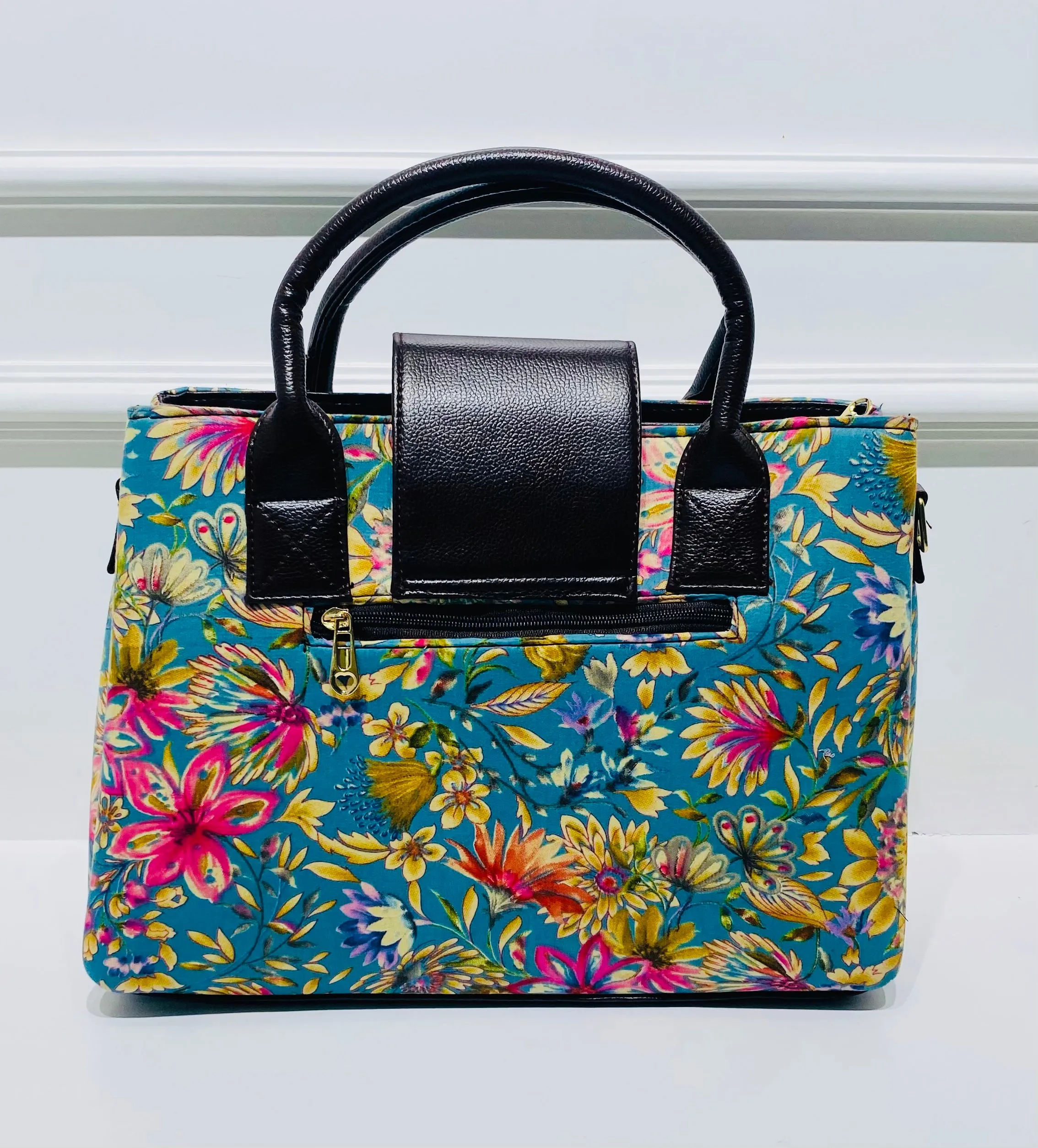 Midnight Garden 2-in-1 Handbag & Sling With Free Pouch