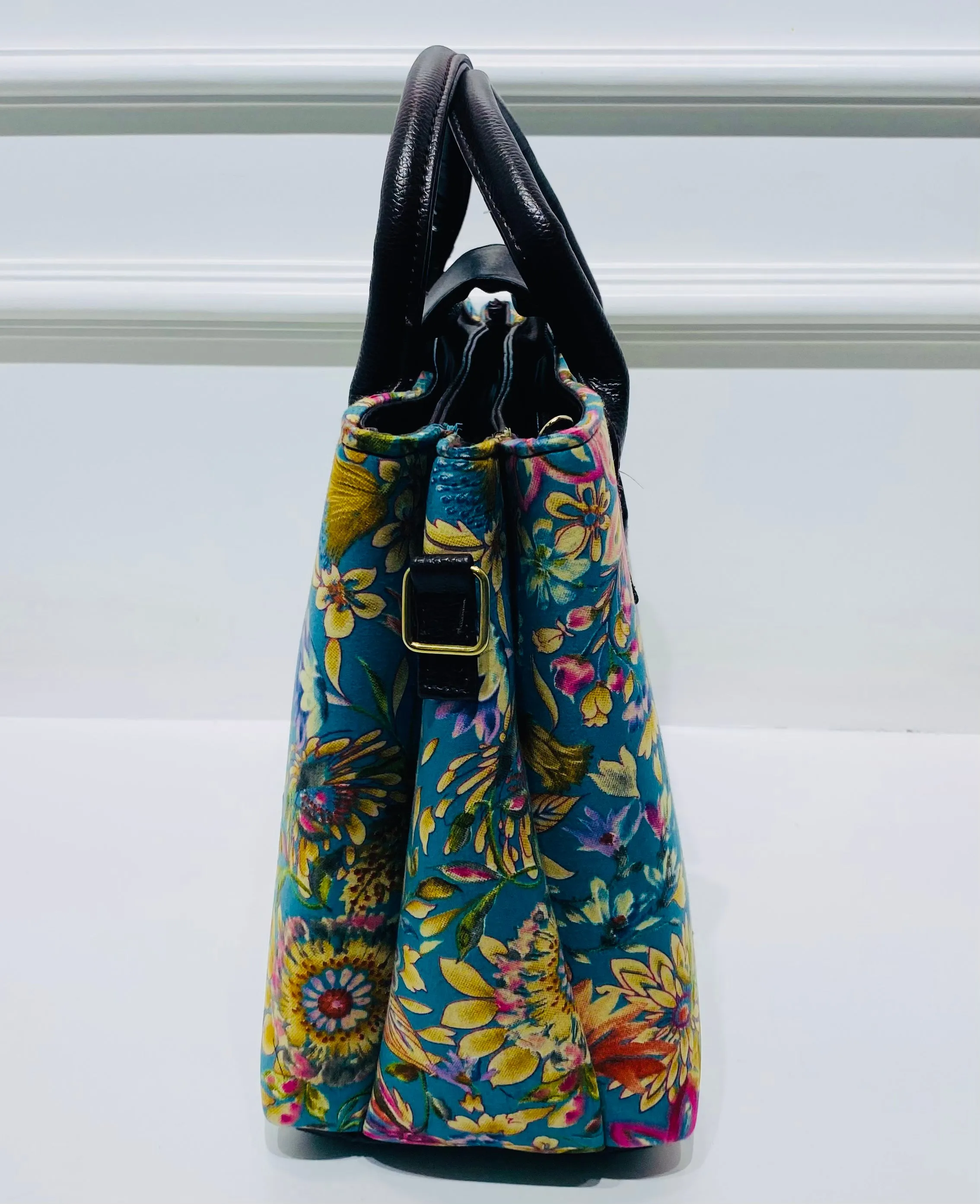 Midnight Garden 2-in-1 Handbag & Sling With Free Pouch