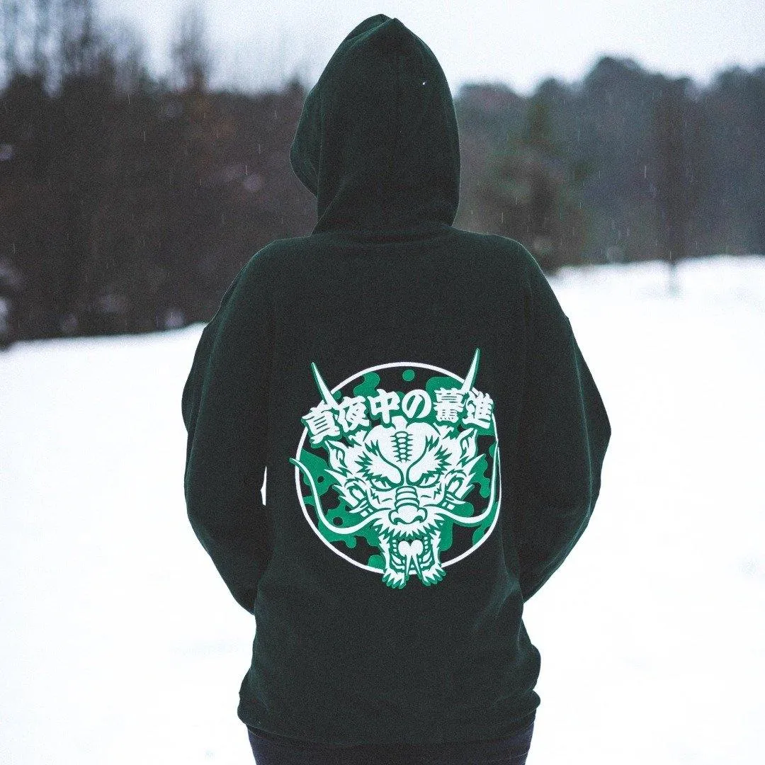 Midnightrush Forest Green Dragon Hoodie - LIMITED RELEASE