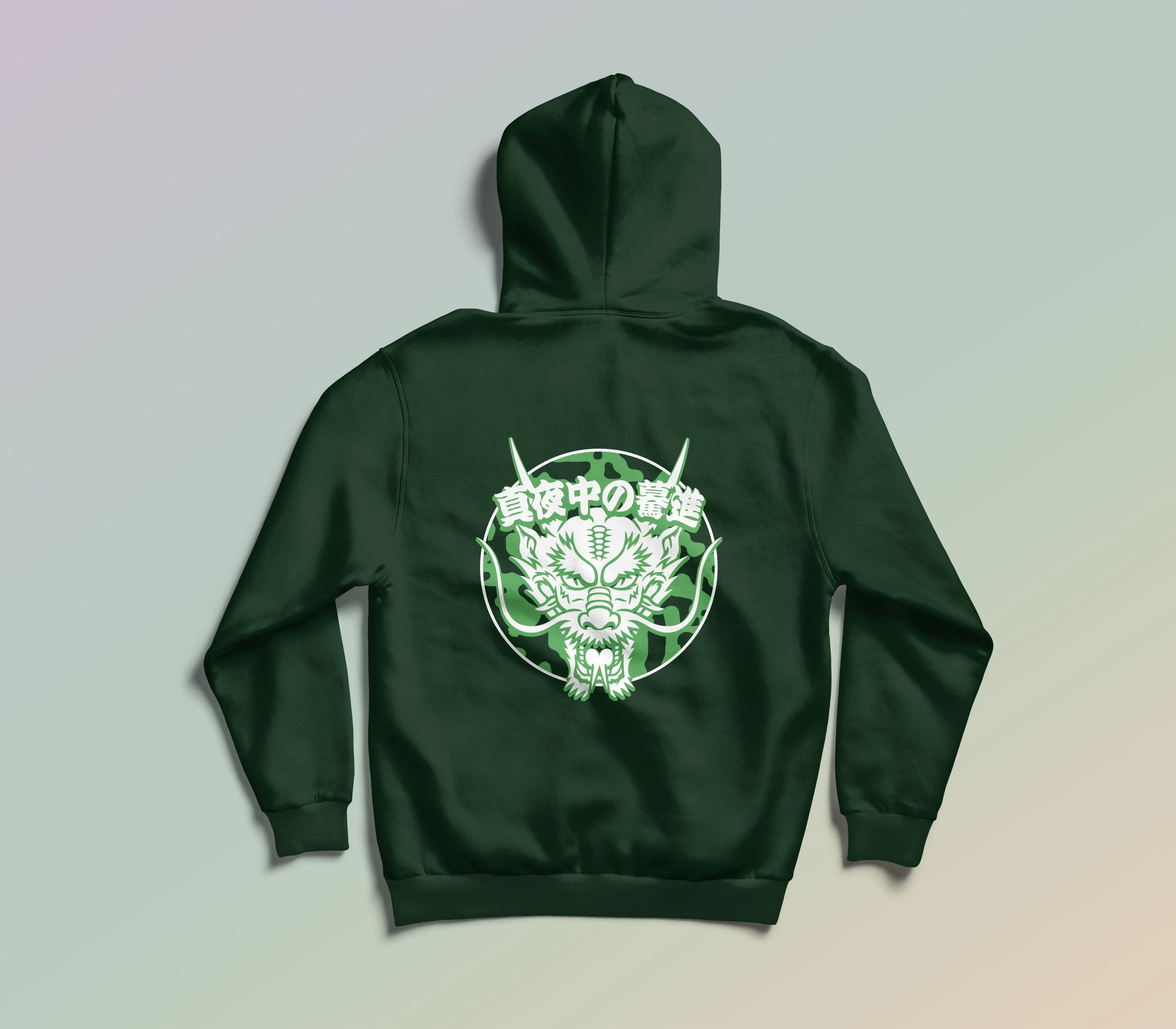 Midnightrush Forest Green Dragon Hoodie - LIMITED RELEASE