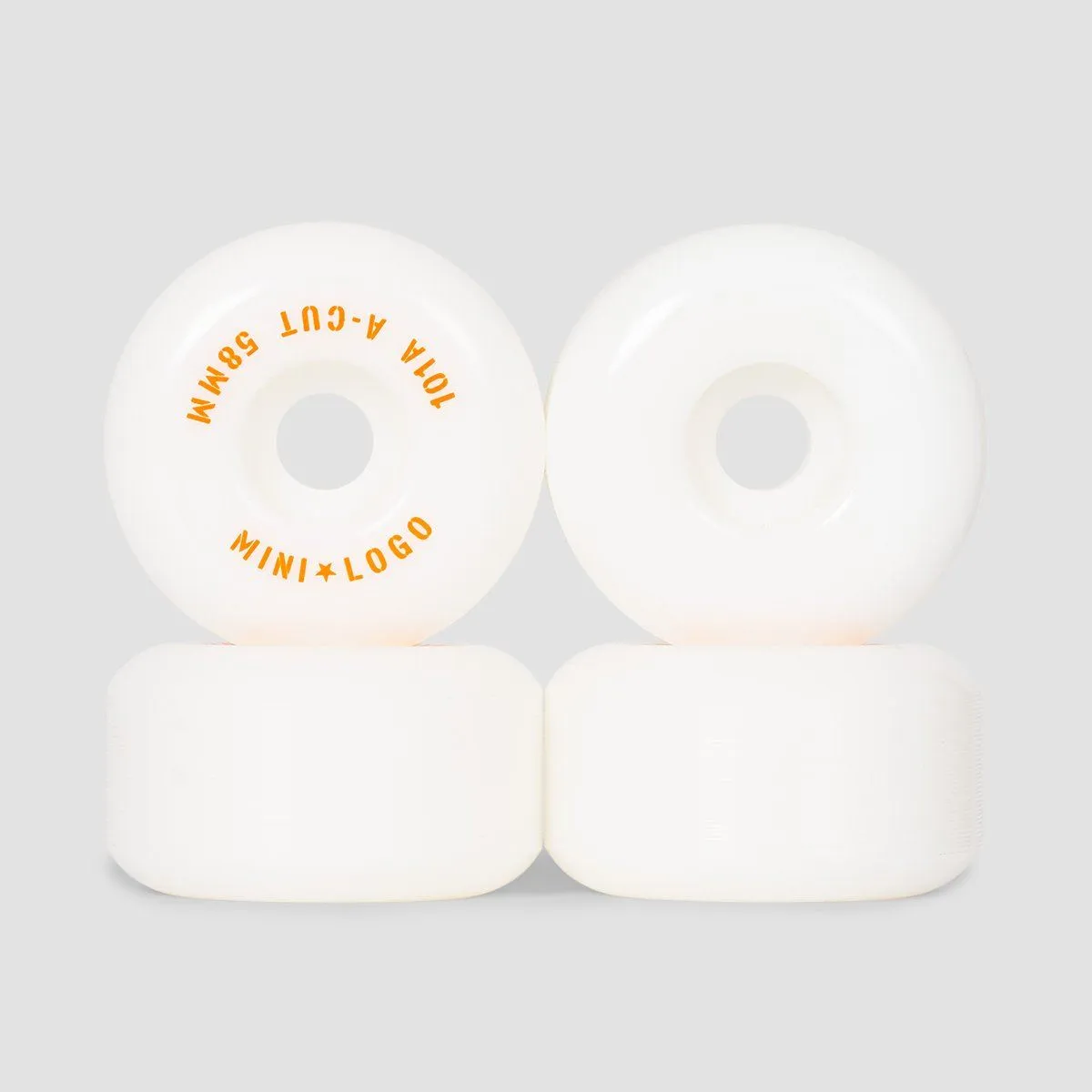 Mini Logo A-Cut 2 101a Skateboard Wheels White 58mm