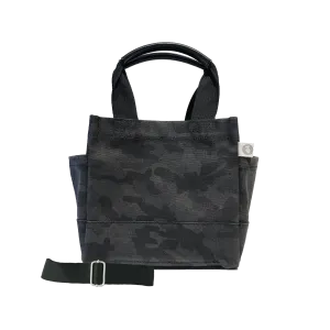 Mini Luxe North South Bag: Black Camouflage