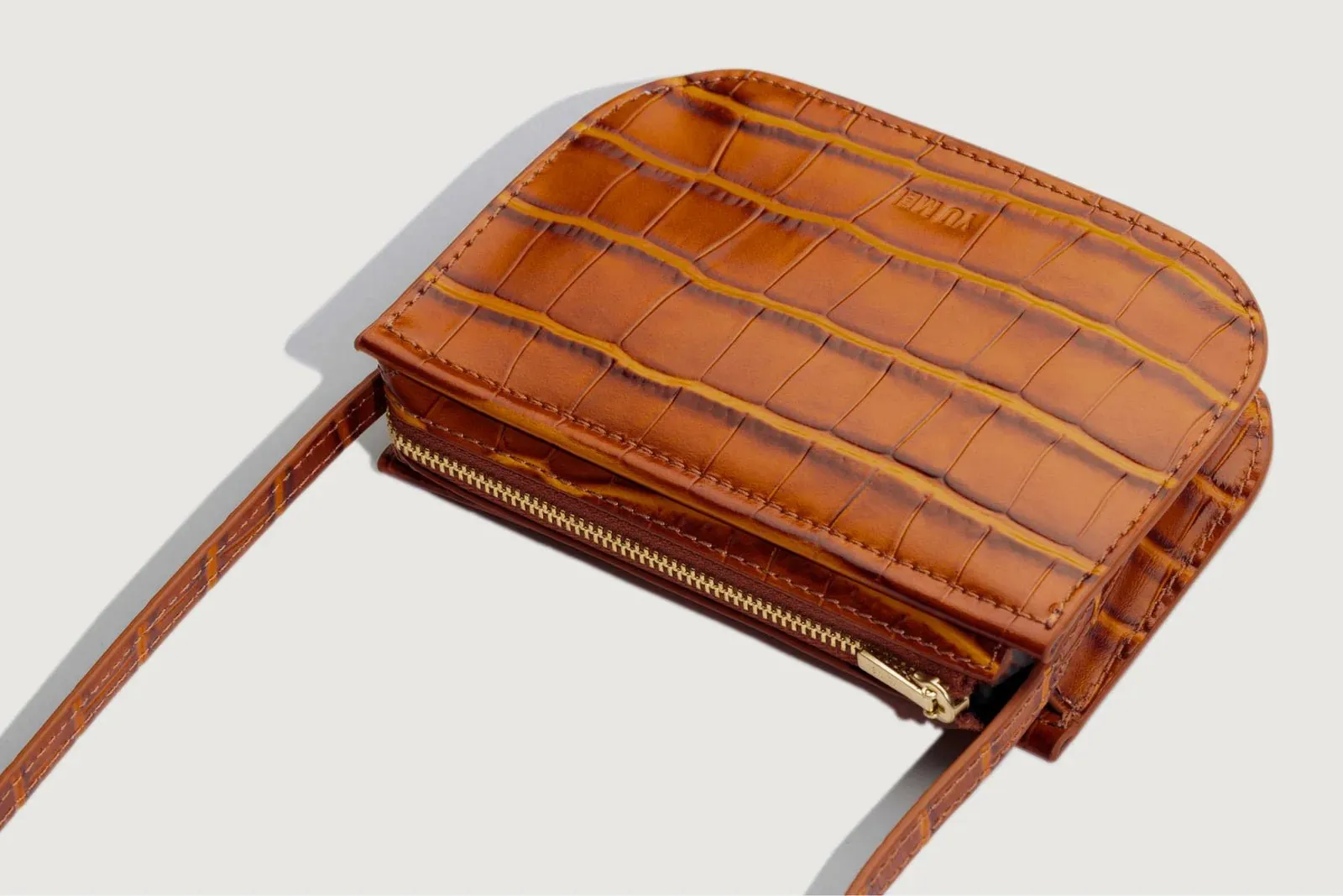 Mini Vi Pouch | Apricot Croc