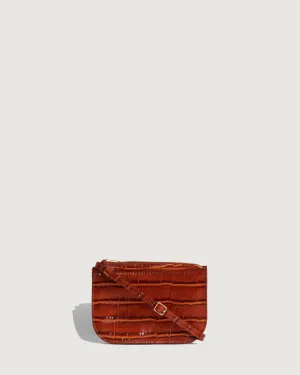 Mini Vi Pouch | Apricot Croc