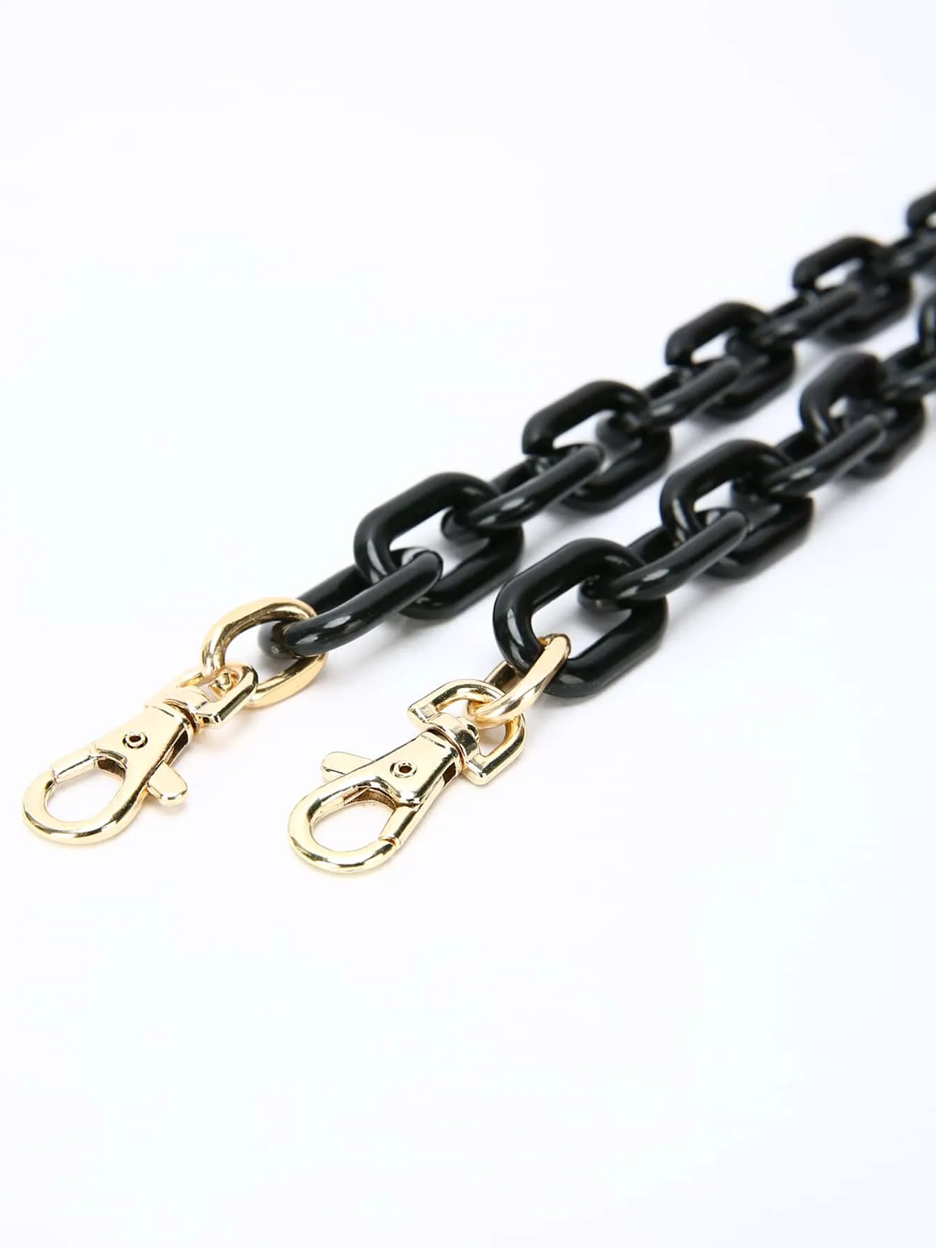 Minimalist Chain Bag Strap - Black