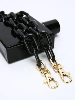 Minimalist Chain Bag Strap - Black