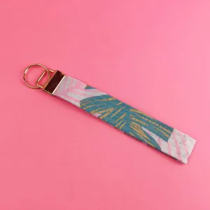 Mint Monstera Key Fob. Kashzale Key Fob.