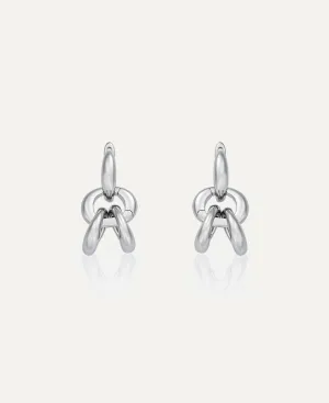 Montana Interchangeable Silver Hoop Earrings