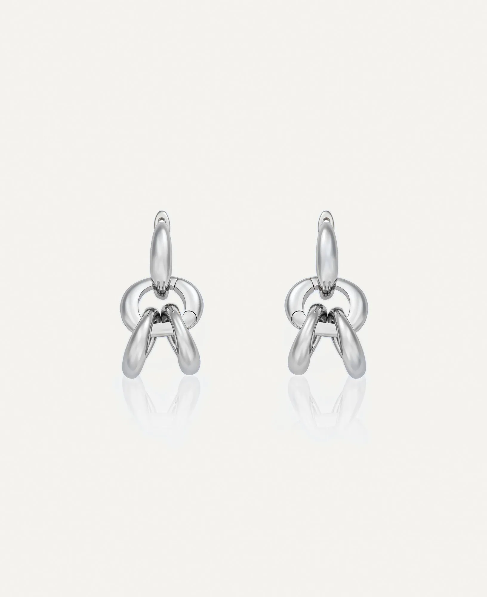 Montana Interchangeable Silver Hoop Earrings
