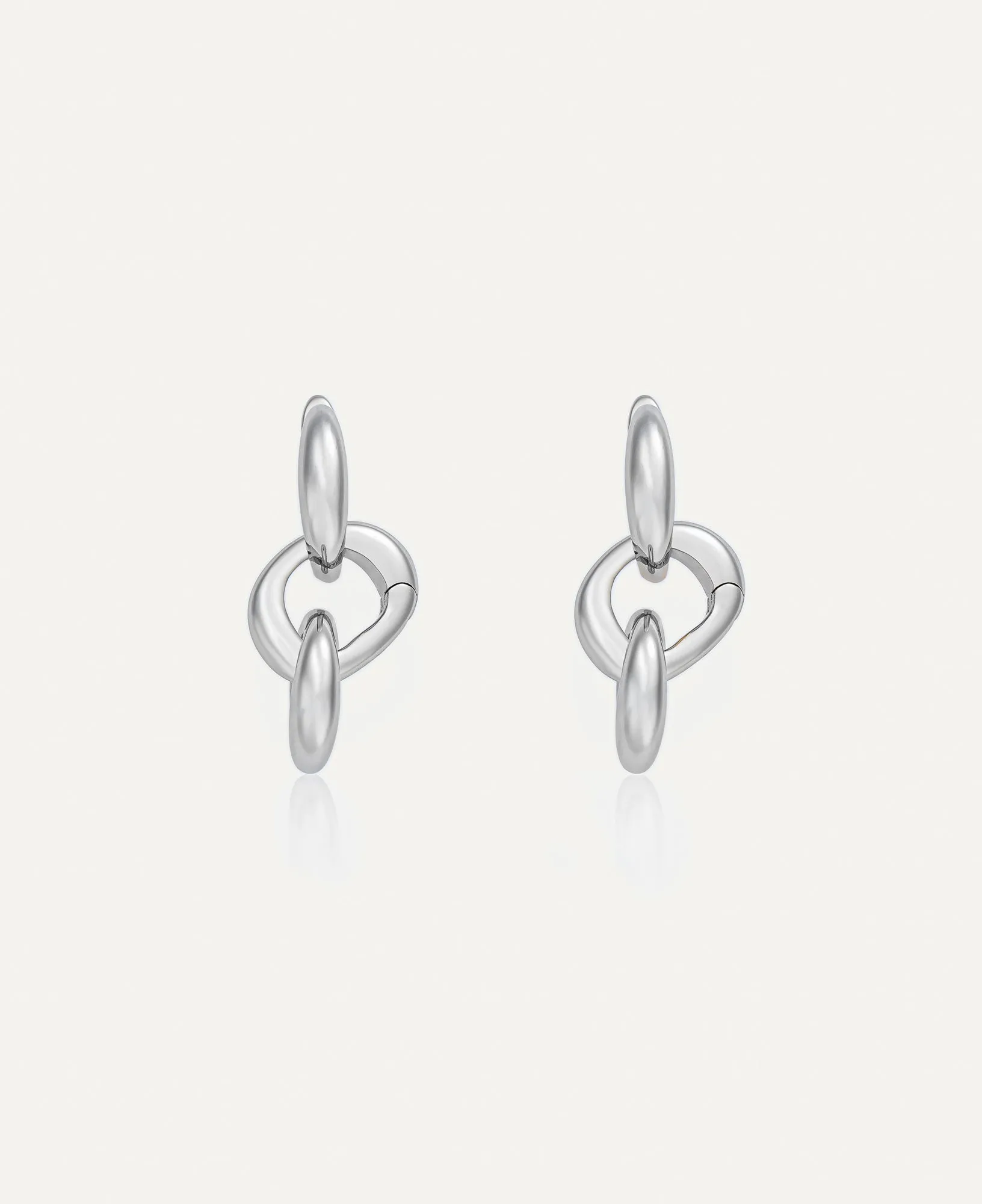 Montana Interchangeable Silver Hoop Earrings