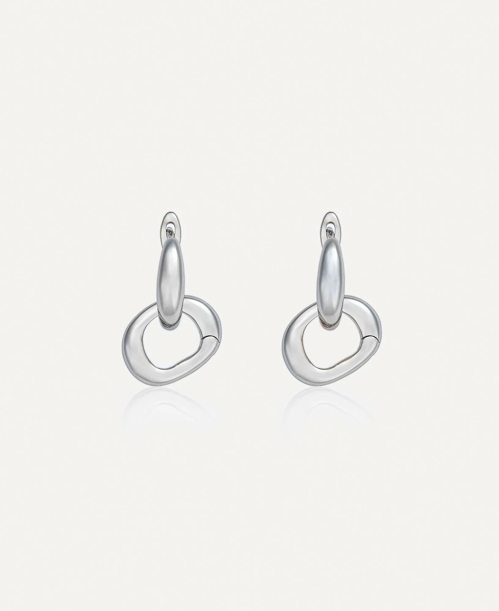 Montana Interchangeable Silver Hoop Earrings
