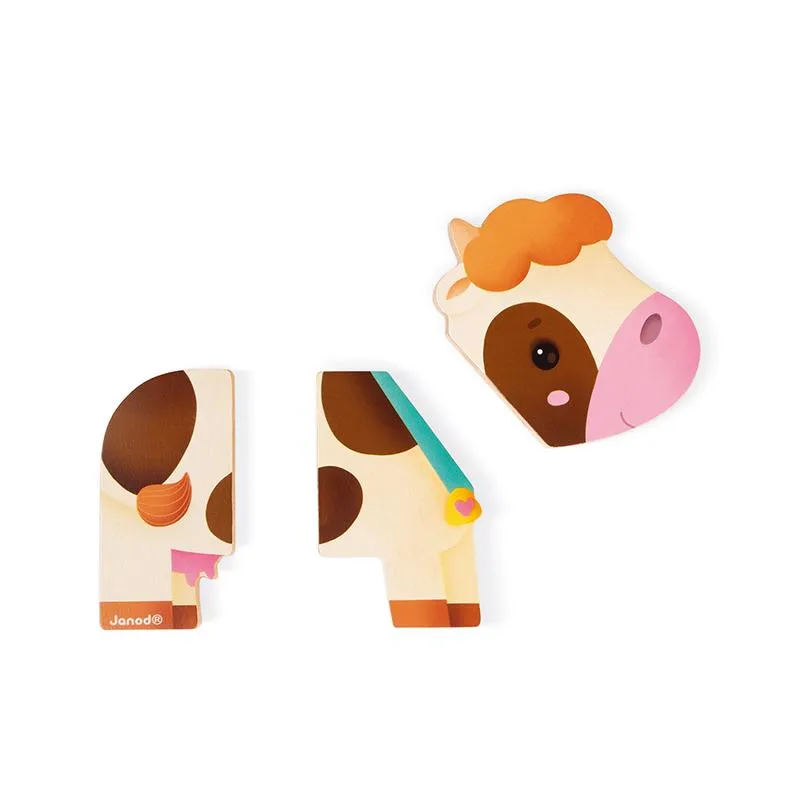 Montessori Wooden Toy | Funny Farm Animal Magnets Set | Puzzles & Games