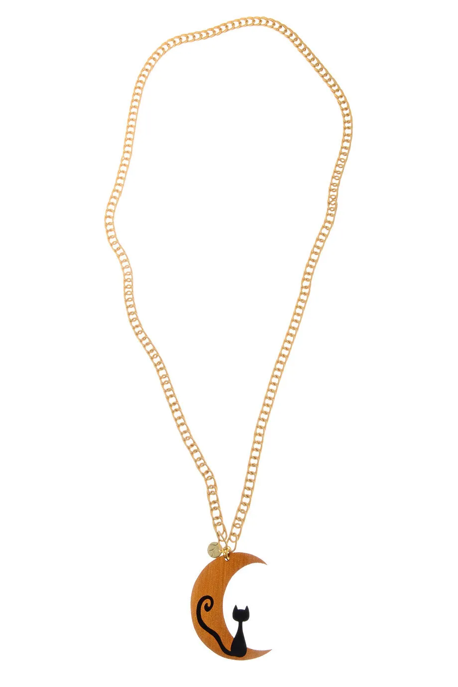 MOONCAT Brown Chain Pendant