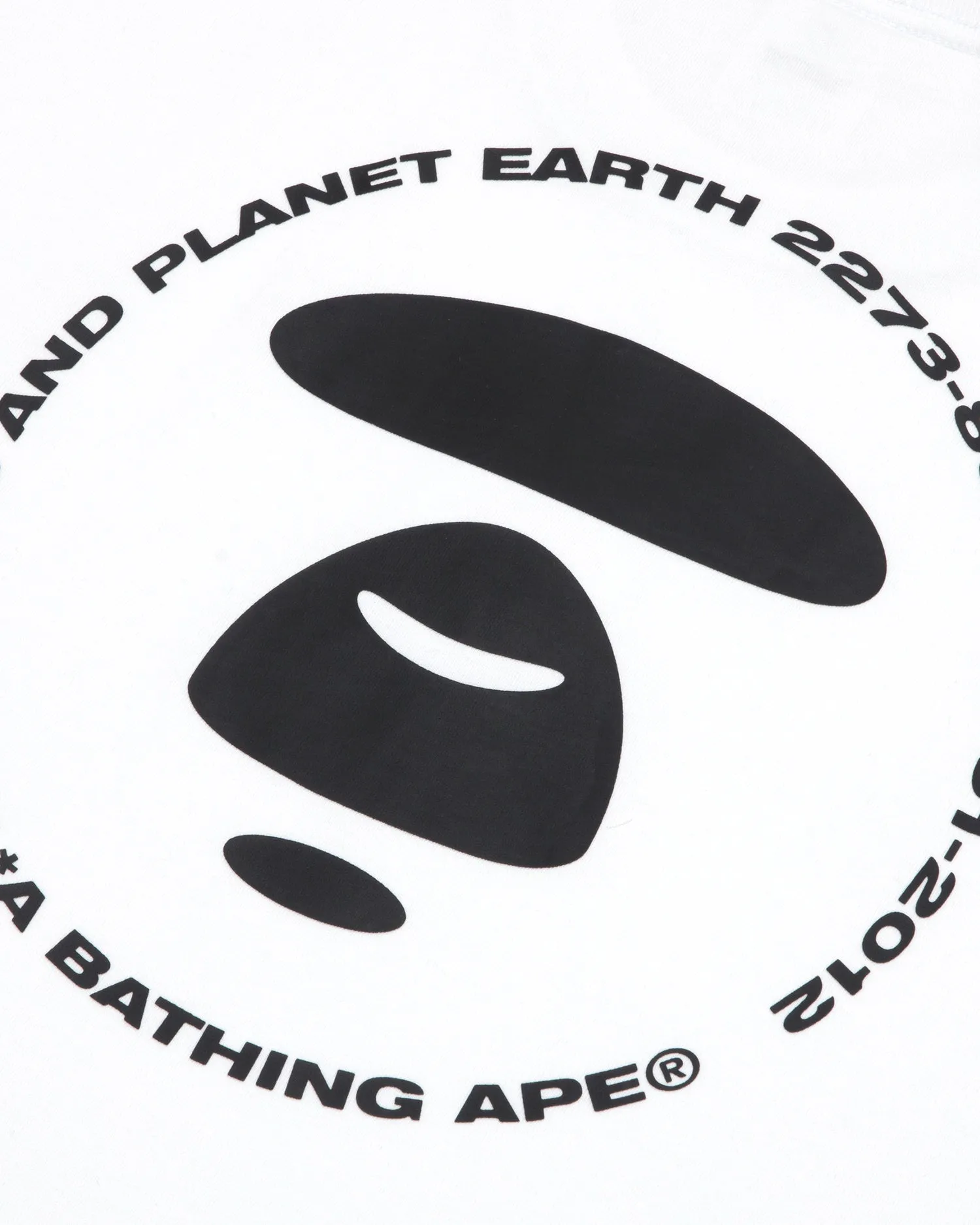 Moonface logo embossed tee