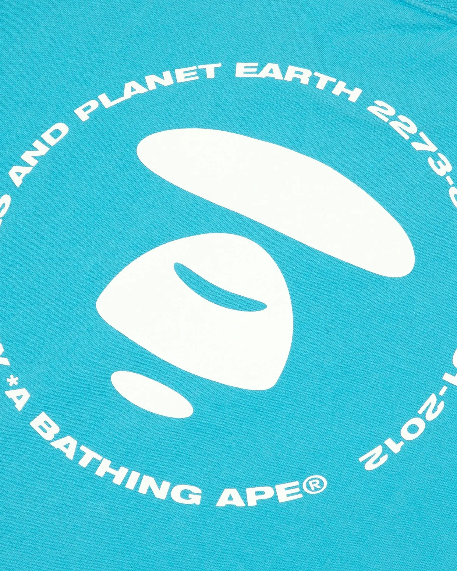 Moonface logo embossed tee