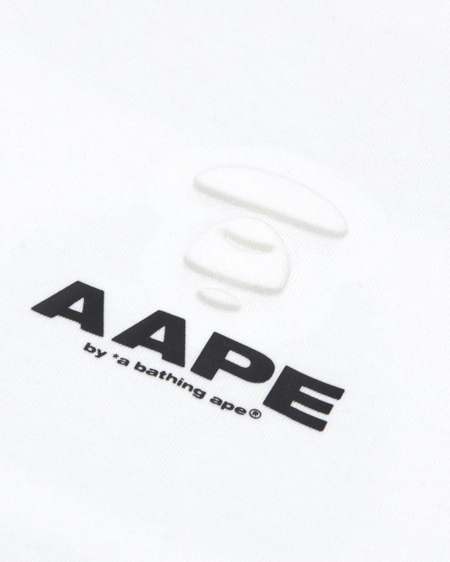 Moonface logo embossed tee