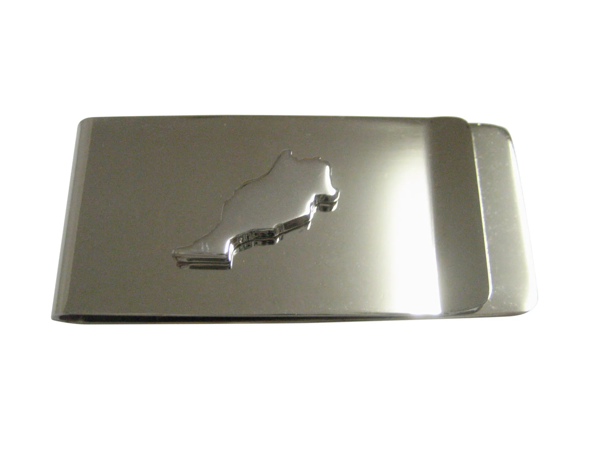 Morocco Map Shape Money Clip
