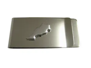 Morocco Map Shape Money Clip