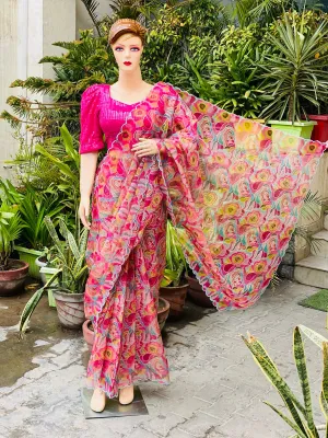 Multicoloured Sequin Saree