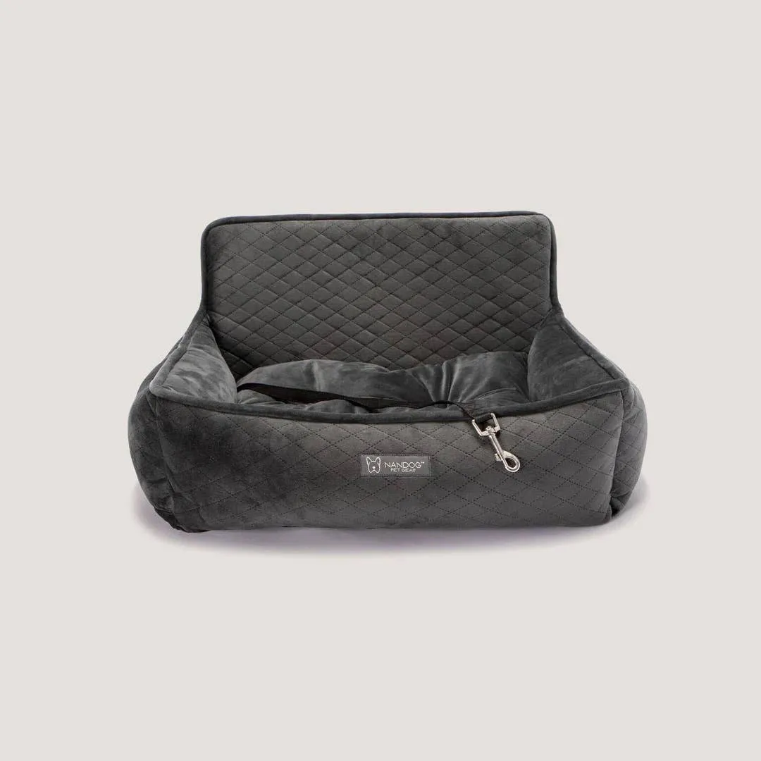 NANDOG FLORIDA - Nandog Dog Car Seat (DARK GREY) - LARGE