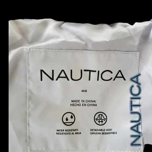 Nautica | Women's Hooded  Puffer Jacket Detachable Fx Fur Hood | Silver NWT
