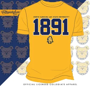 NC A&T AGGIE | EST GOLD | 1891 Unisex Tees (**)