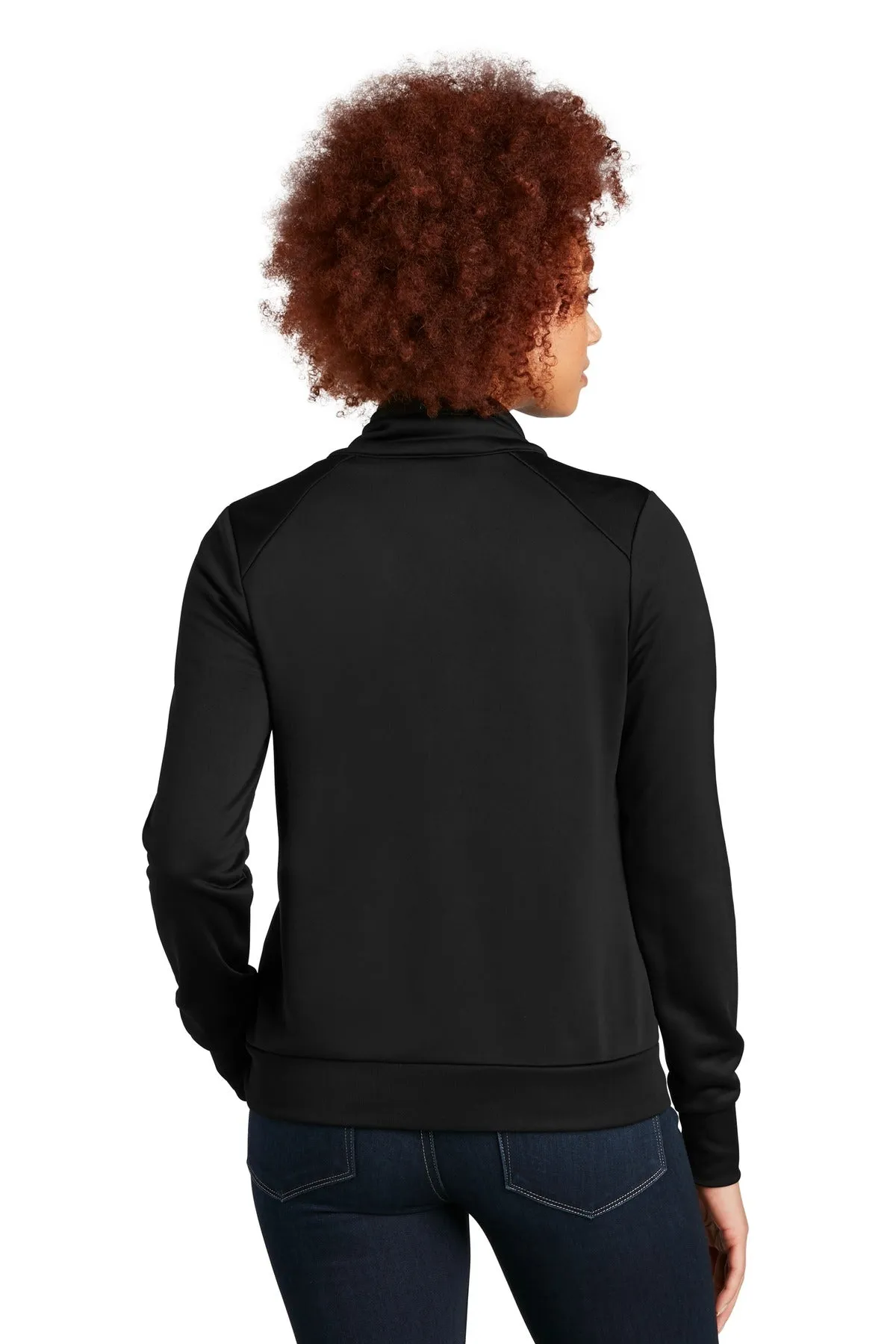 New Era Women's Performance Terry Full-Zip Cowl LNEA530 Black