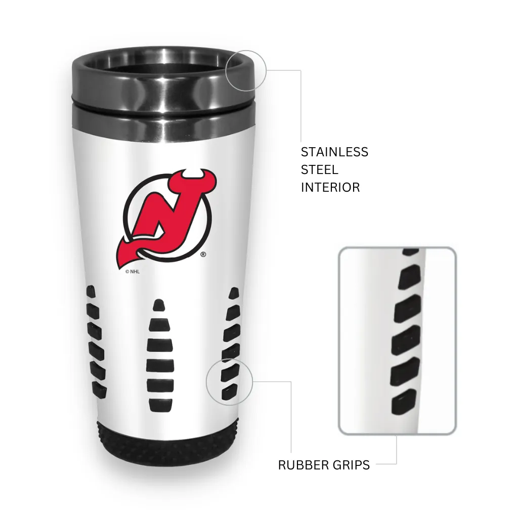 New Jersey Devils Travel Mug - 16 oz. White Huntsville
