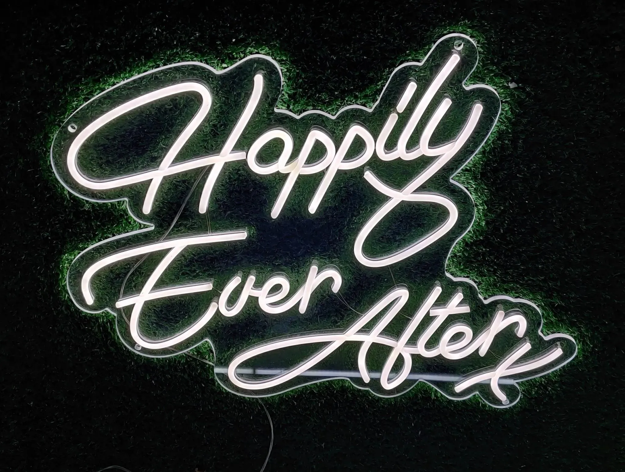 NEW Retails $300! Happily ever after x LED Neon sign 16 x 18 inch! Can be installed anywhere – low voltage and safe to touch – Easy Installation.