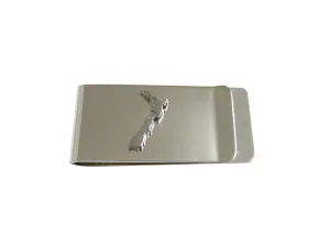 New Zealand Map Shape Money Clip