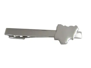 Nigeria Map Shape Square Tie Clip
