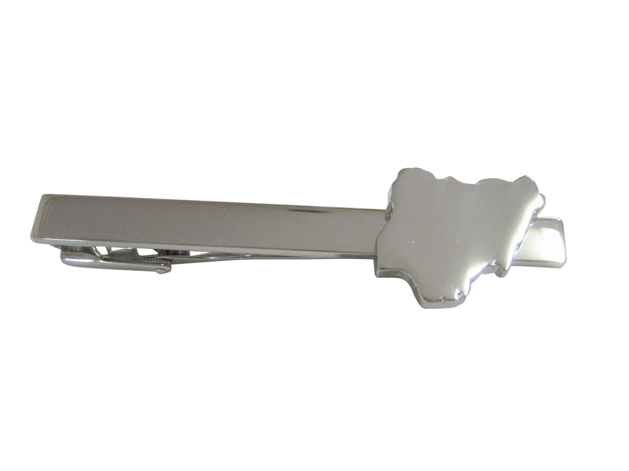 Nigeria Map Shape Square Tie Clip