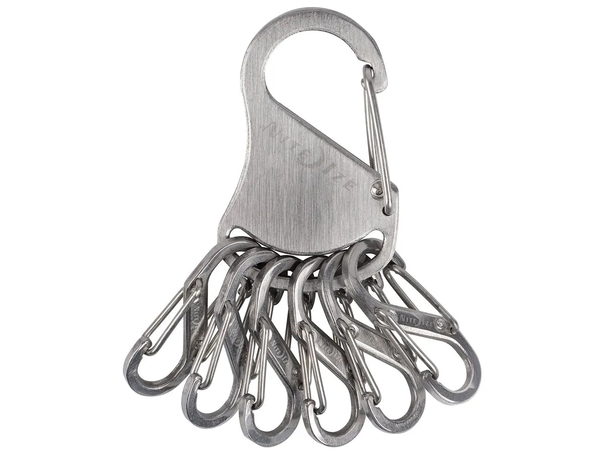 Nite ize - Keyrack black S Biner (Stainless)