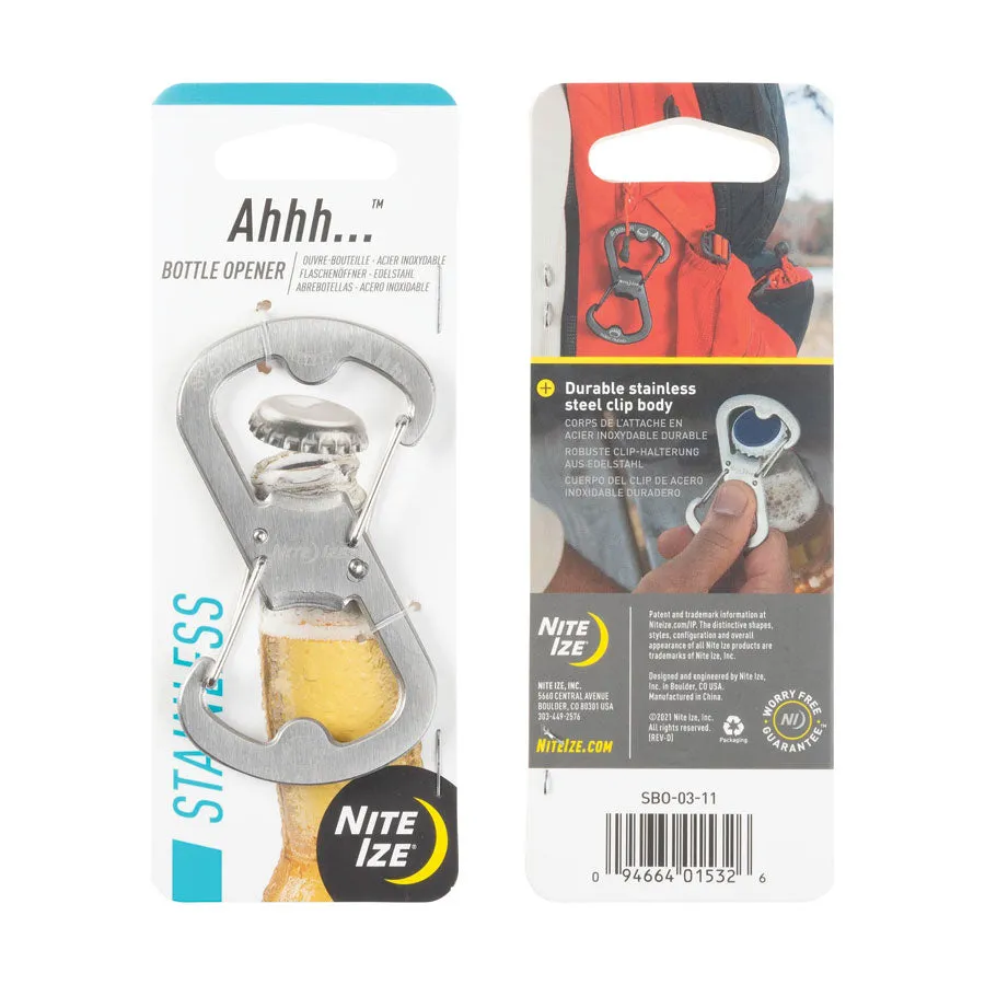 Nite Ize S-Biner Ahhh Stainless Bottle Opener