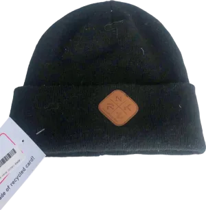 NKRZ Black Beanie Hat