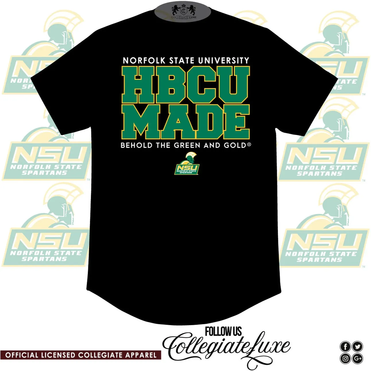 NORFOLK ST. | HBCU MADE Black Unisex Tees (**)