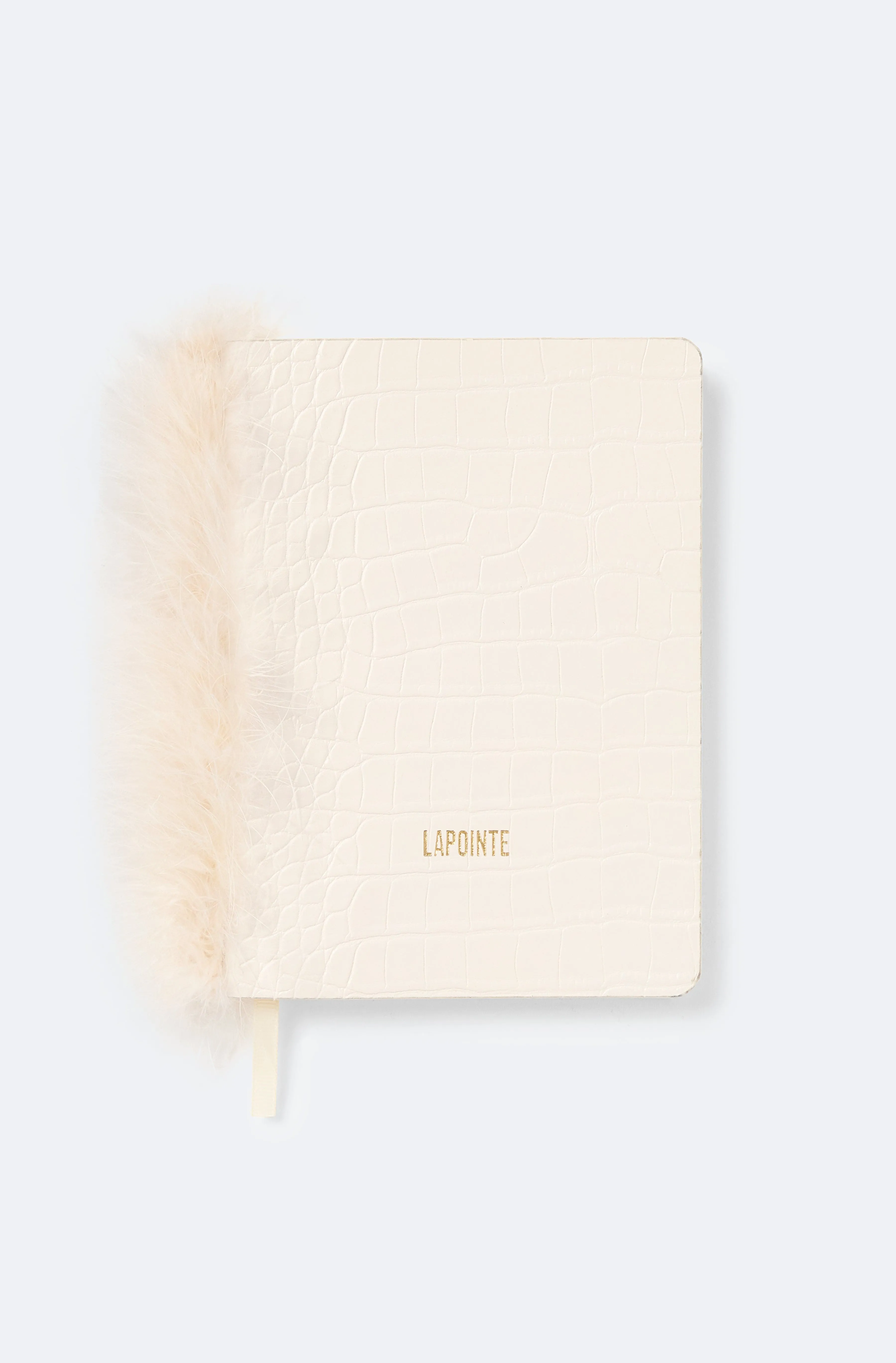 Notebook with Marabou Feathers