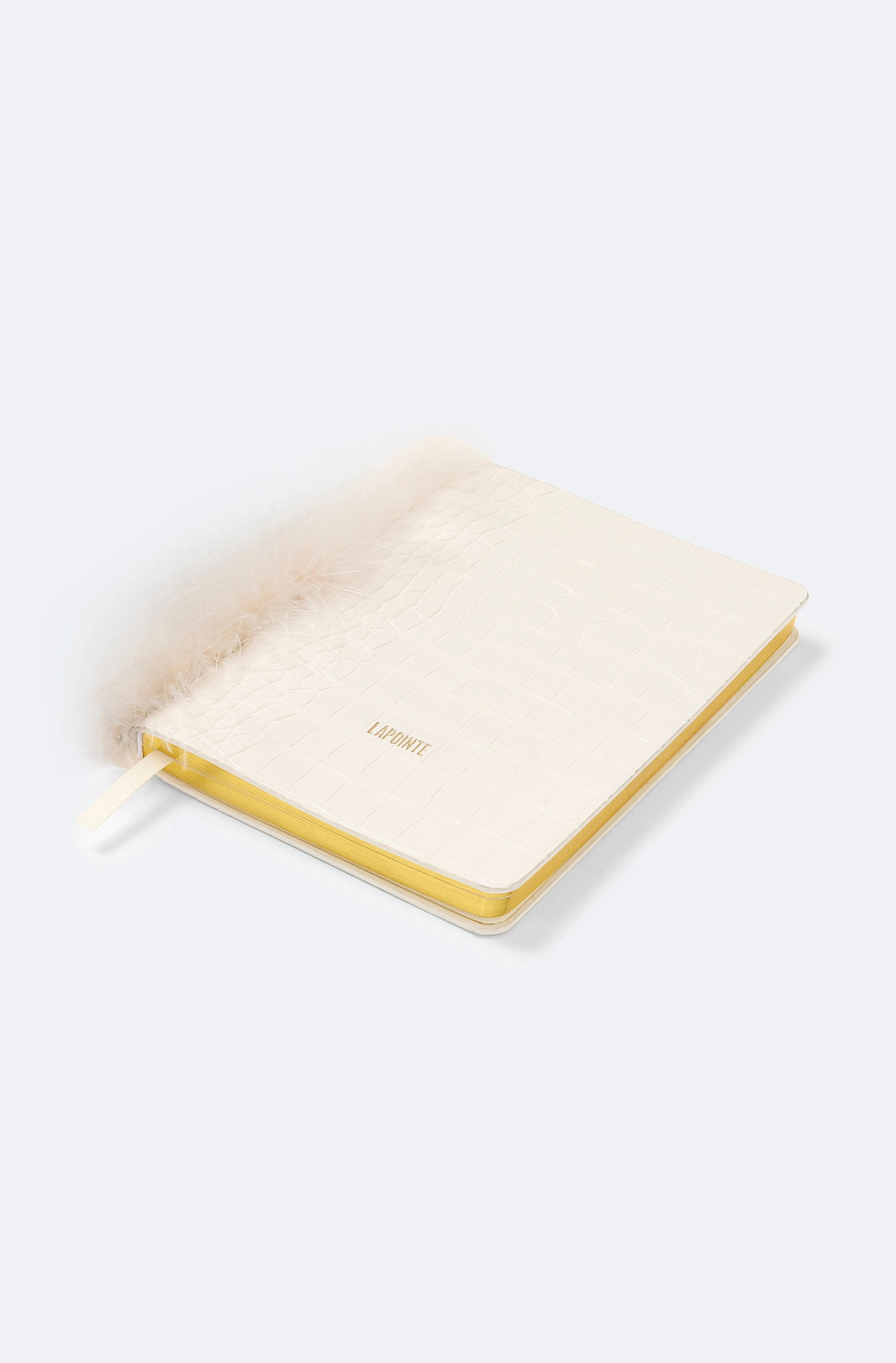 Notebook with Marabou Feathers